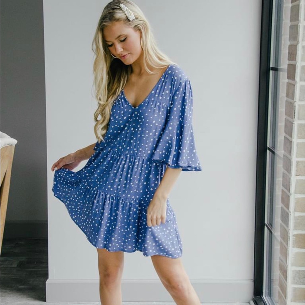 Lizard thicket polka dot dress